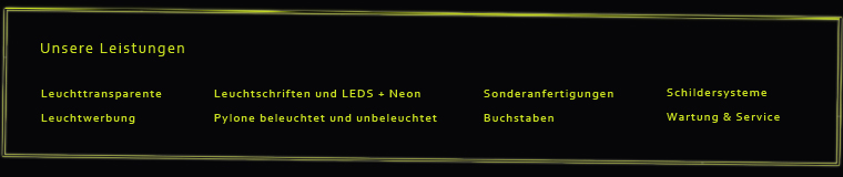 Staff Lichtwerbung Leistungen
